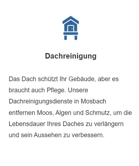 Dachreinigungsdienste 